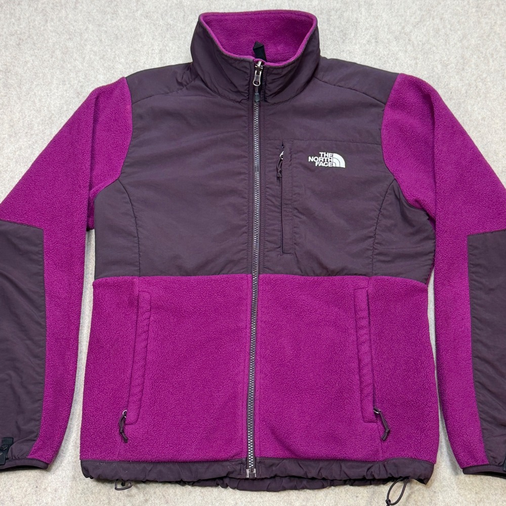 The North Face Denali Fleece Jacket Womens M Purple Gorpcore Hiking Granola Girl - Picture 8 of 10